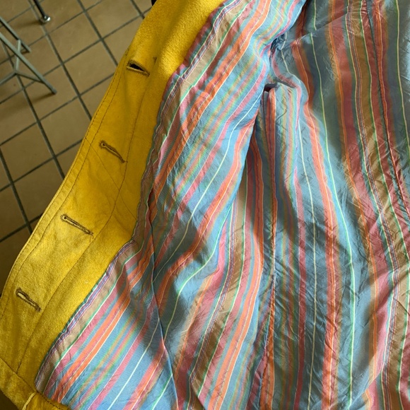 Max & Co Retro Yellow Suede Jacket - Picture 7 of 7